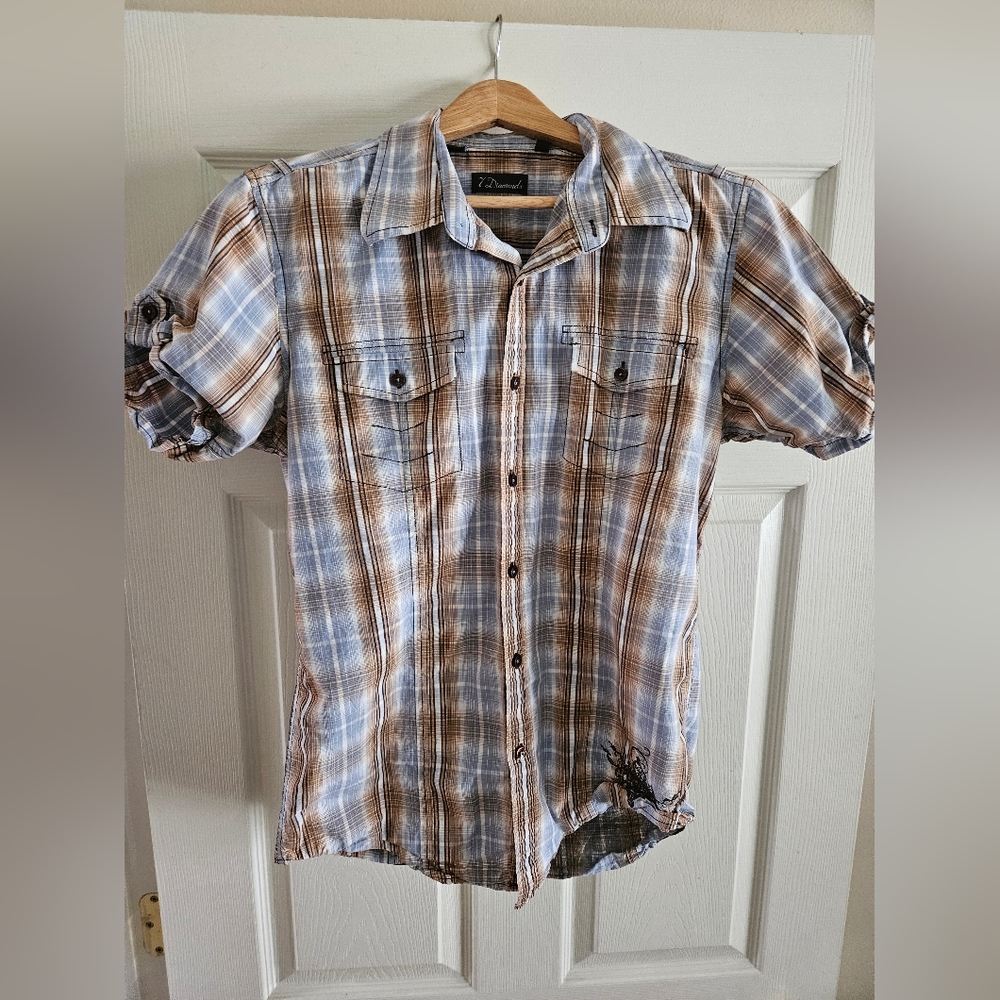 7 Diamonds Men Medium Short Sleeve